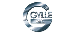 Logo has a white background with upper-case G and text saying ‘Gylle’ in a textured blue colour. 