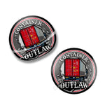 Door step sticker set Container Red
