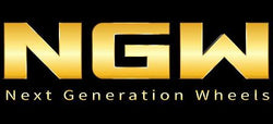 Logo has a black background with upper-case yellow coloured text that says ‘NGW, next generation wheels’