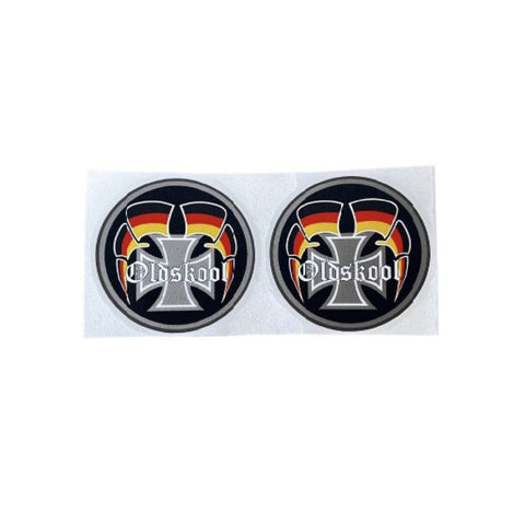 Door step sticker set Oldskool cross
