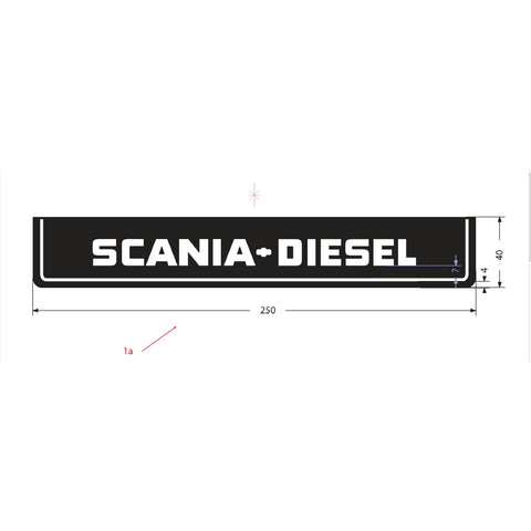 Mudflap Rear Bumper Scania-Diesel